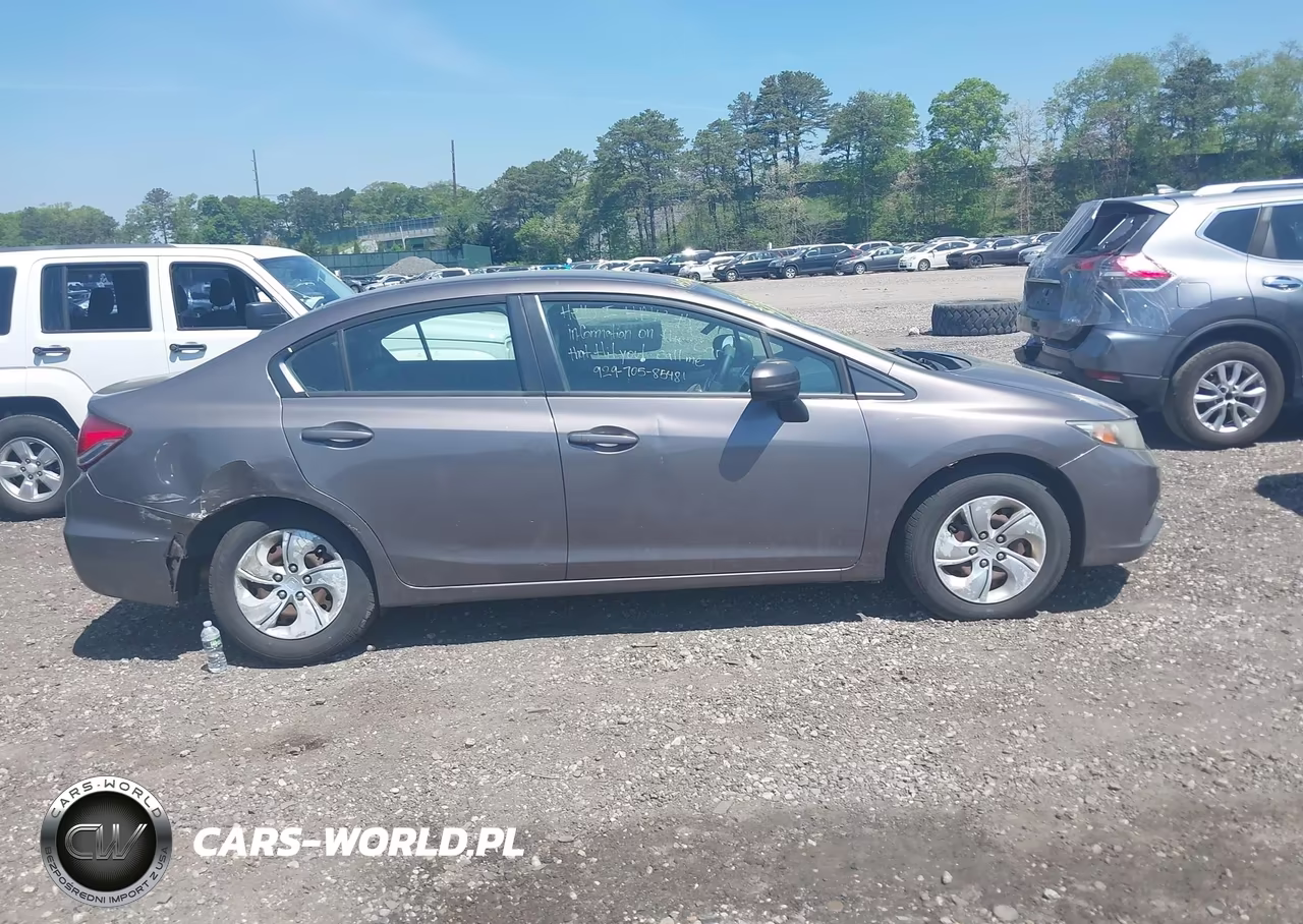 2014 Honda Civic Lx VIN:19XFB2F51EE236075 - 13