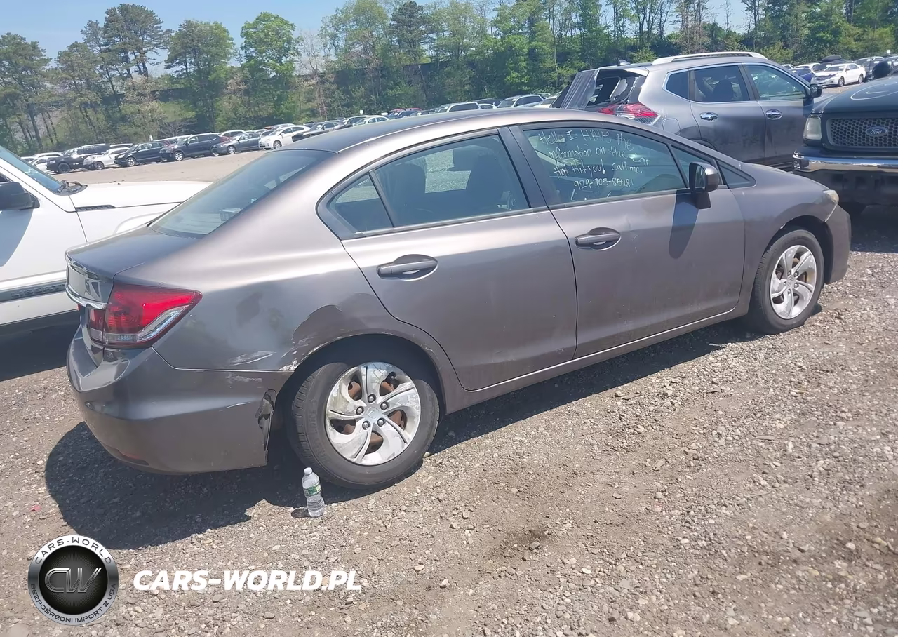 2014 Honda Civic Lx VIN:19XFB2F51EE236075 - 4