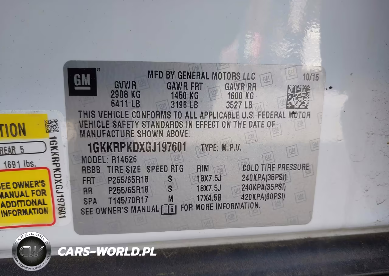 2016 GMC Acadia Sle-2 VIN:1GKKRPKDXGJ197601 - 9