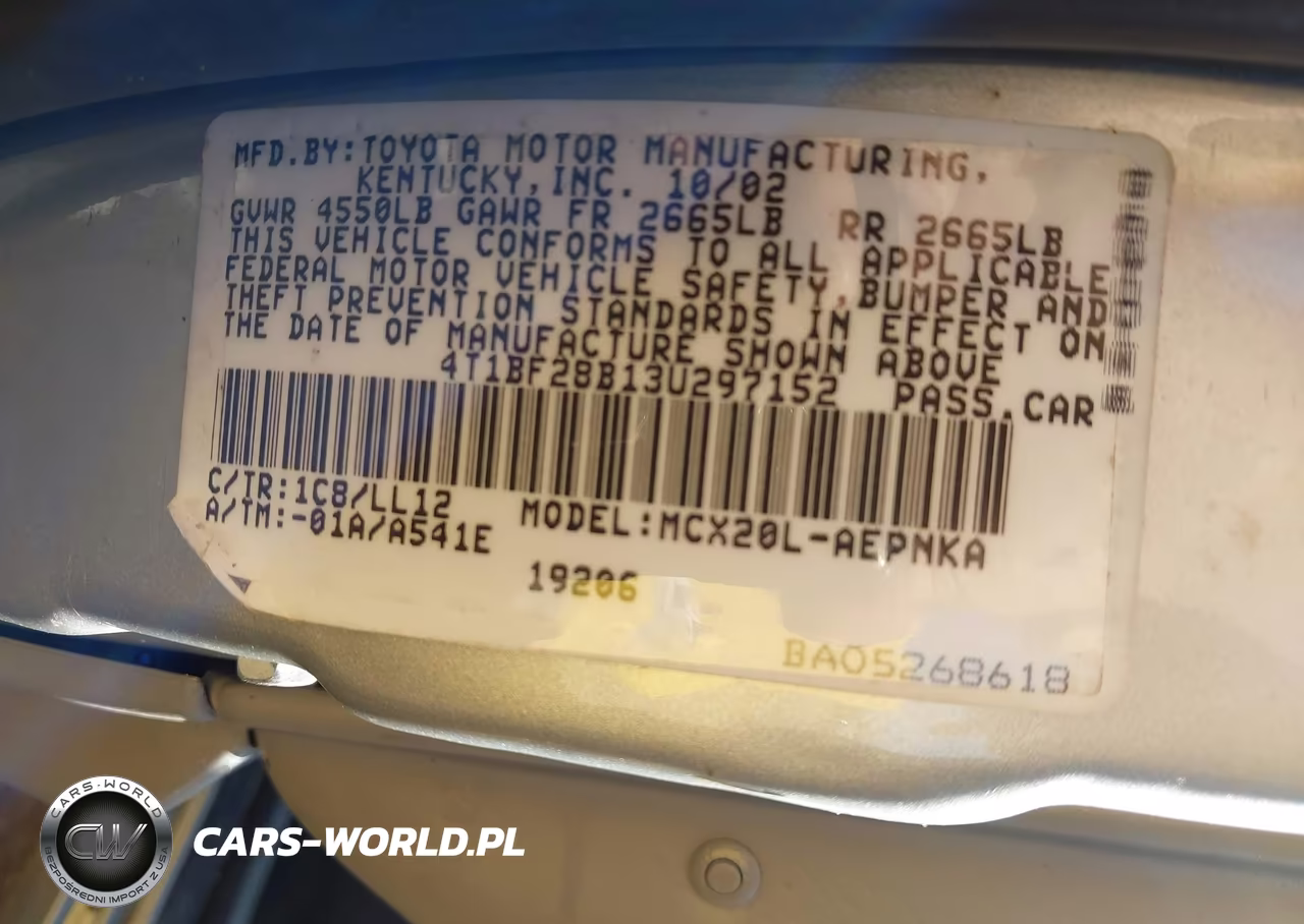 2003 Toyota Avalon Xl VIN:4T1BF28B13U297152 - 9