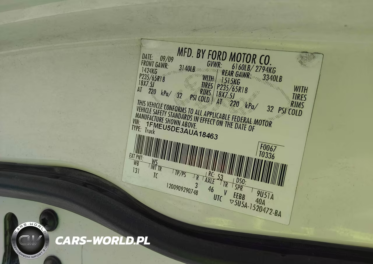 2010 Ford Explorer Sport Trac Limited VIN:1FMEU5DE3AUA18463 - 9