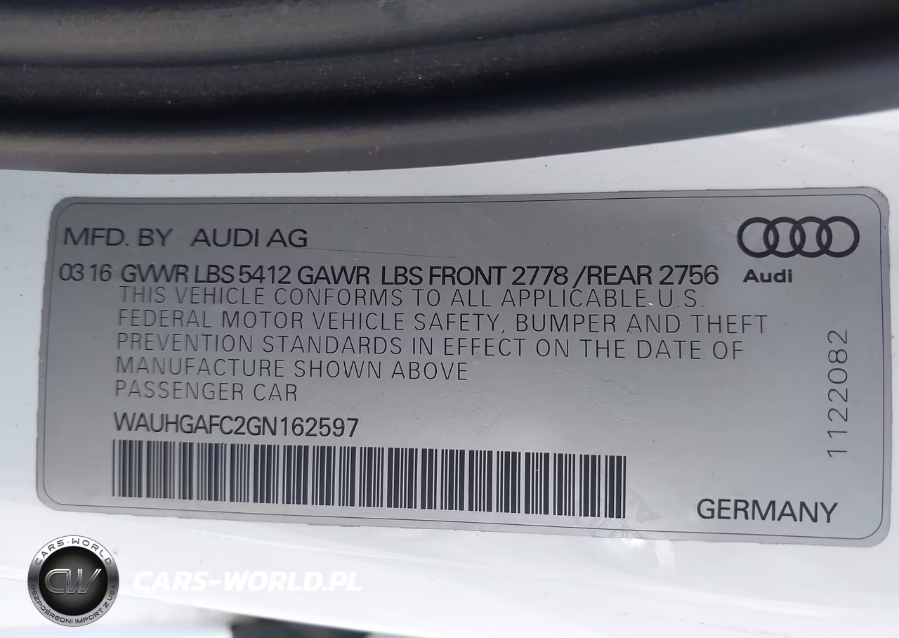 2016 Audi A6 3.0T Premium Plus VIN:WAUHGAFC2GN162597 - 9