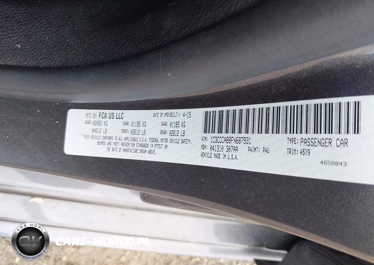 2015 Chrysler 200 Limited VIN:1C3CCCAB8FN687931 - 9
