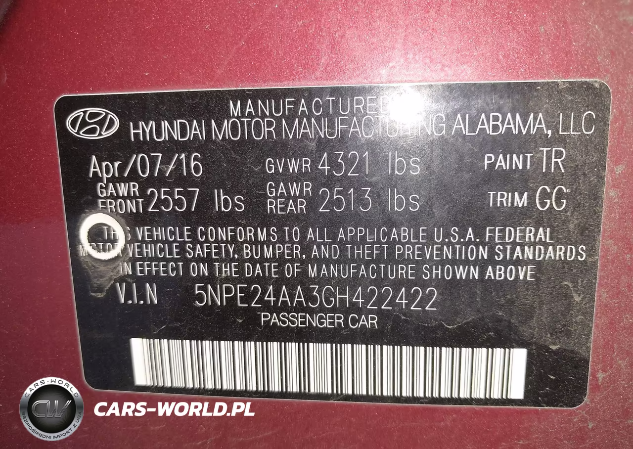 2016 Hyundai Sonata Eco VIN:5NPE24AA3GH422422 - 9