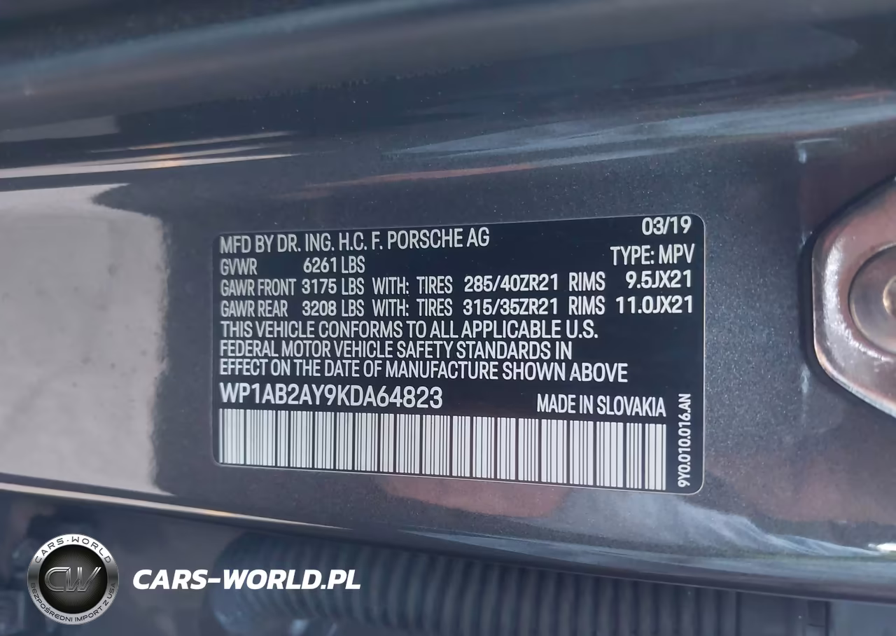 2019 Porsche Cayenne S VIN:WP1AB2AY9KDA64823 - 9