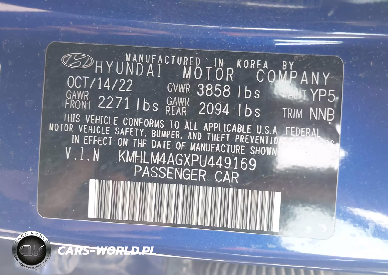 2023 Hyundai Elantra Sel VIN:KMHLM4AGXPU449169 - 9