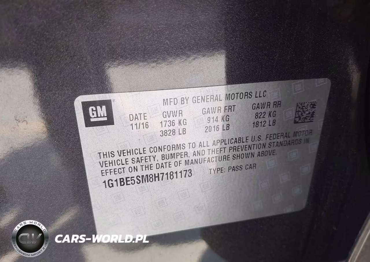2017 Chevrolet Cruze Lt Auto VIN:1G1BE5SM8H7181173 - 9