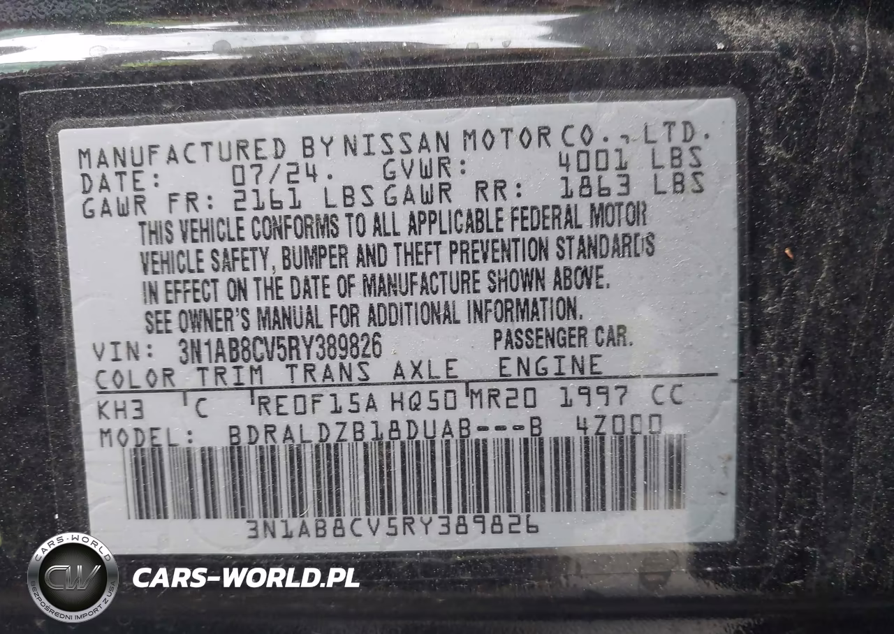 2024 Nissan Sentra Sv Xtronic Cvt VIN:3N1AB8CV5RY389826 - 9