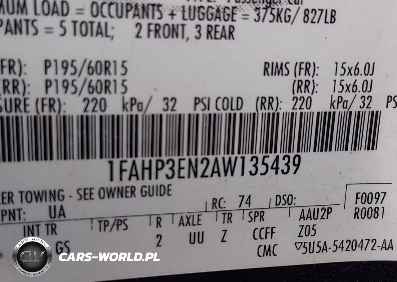 2010 Ford Focus S VIN:1FAHP3EN2AW135439 - 9