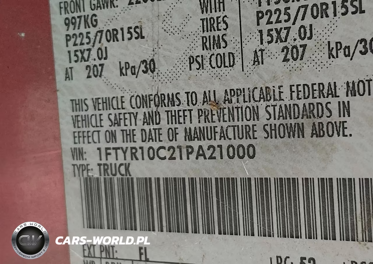2001 Ford Ranger Xl-Xlt VIN:1FTYR10C21PA21000 - 9