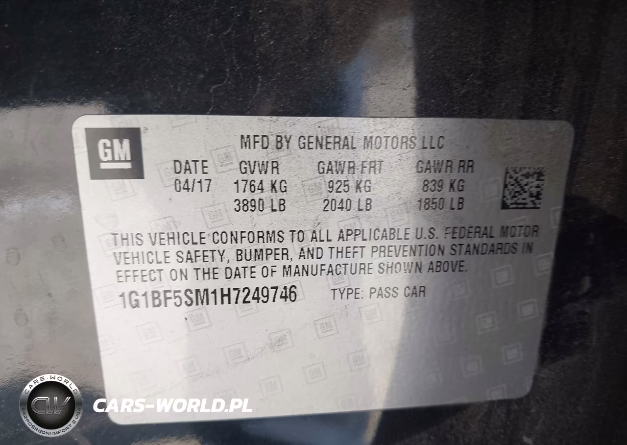 2017 Chevrolet Cruze Premier Auto VIN:1G1BF5SM1H7249746 - 9