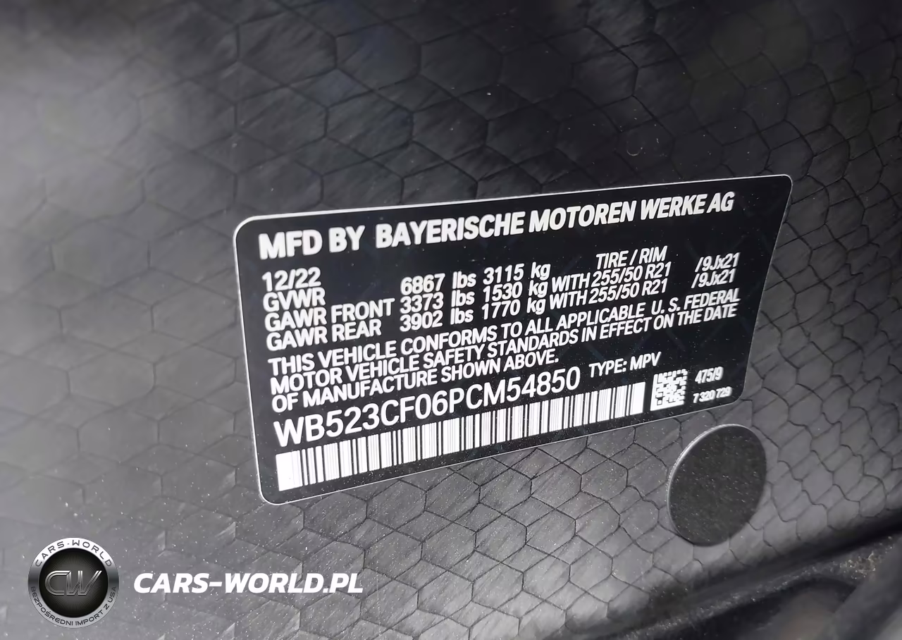 2023 BMW Ix xDrive50 VIN:WB523CF06PCM54850 - 9