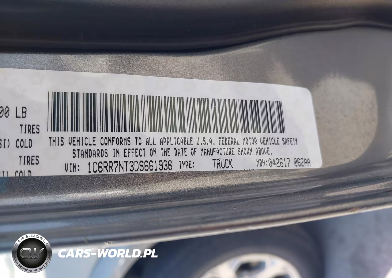 2013 Ram 1500 Laramie VIN:1C6RR7NT3DS661936 - 9