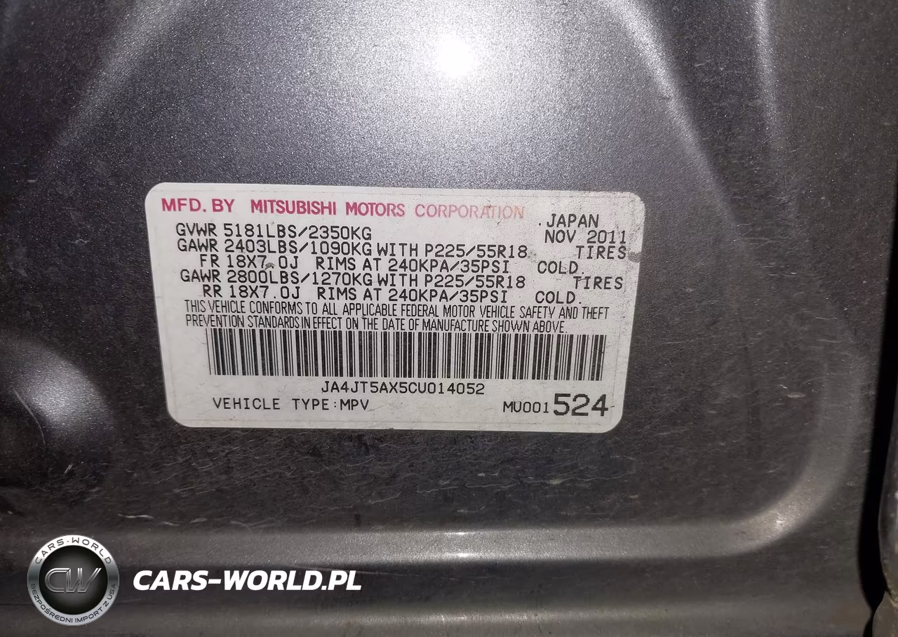 2012 Mitsubishi Outlander Gt VIN:JA4JT5AX5CU014052 - 9