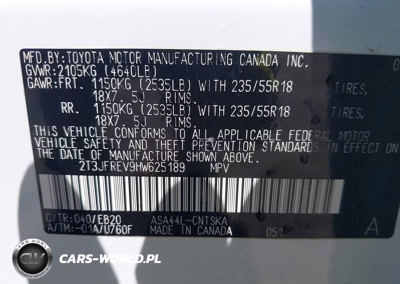 2017 Toyota Rav4 Se VIN:2T3JFREV9HW625189 - 9