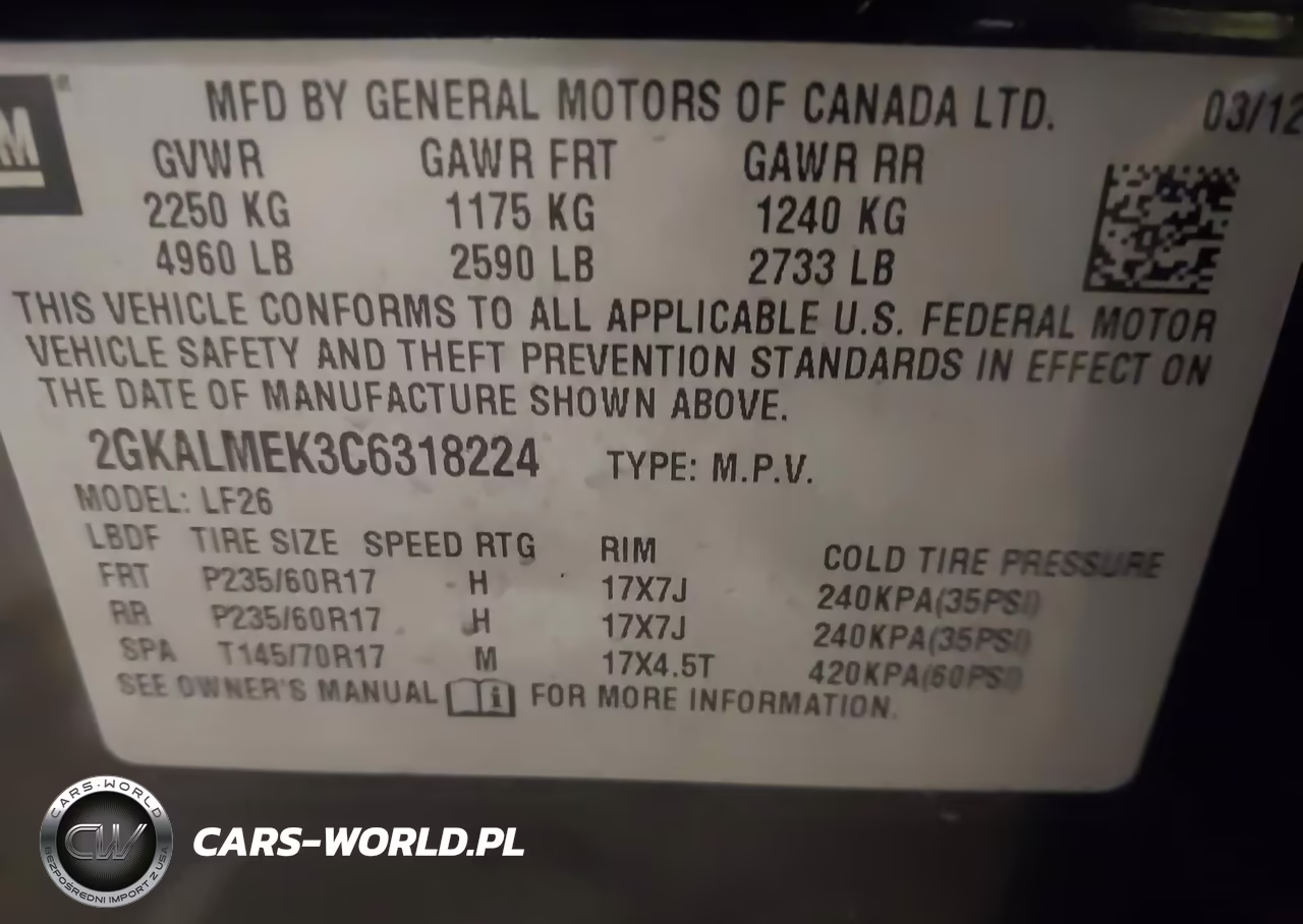 2012 GMC Terrain Sle-1 VIN:2GKALMEK3C6318224 - 9