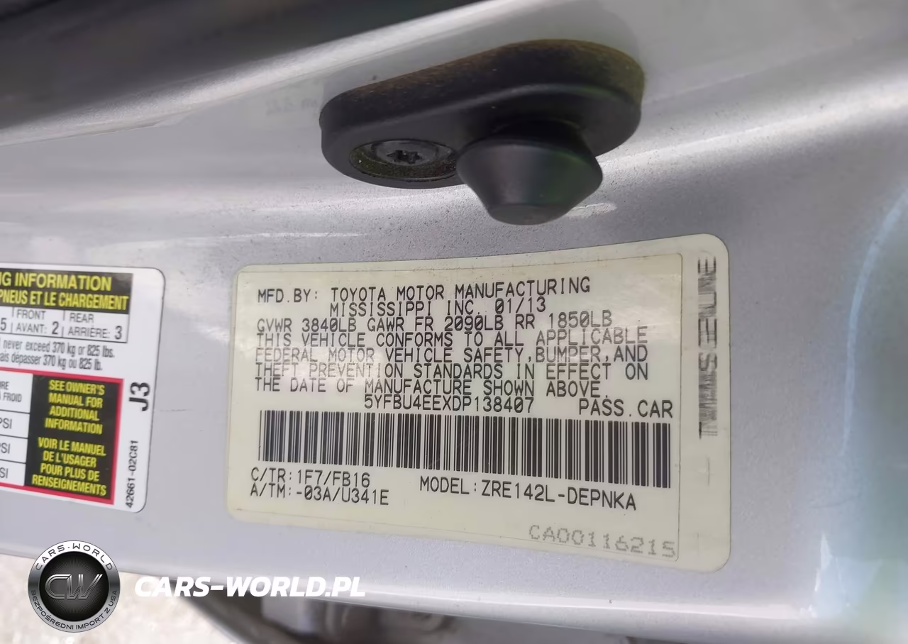 2013 Toyota Corolla Le VIN:5YFBU4EEXDP138407 - 9