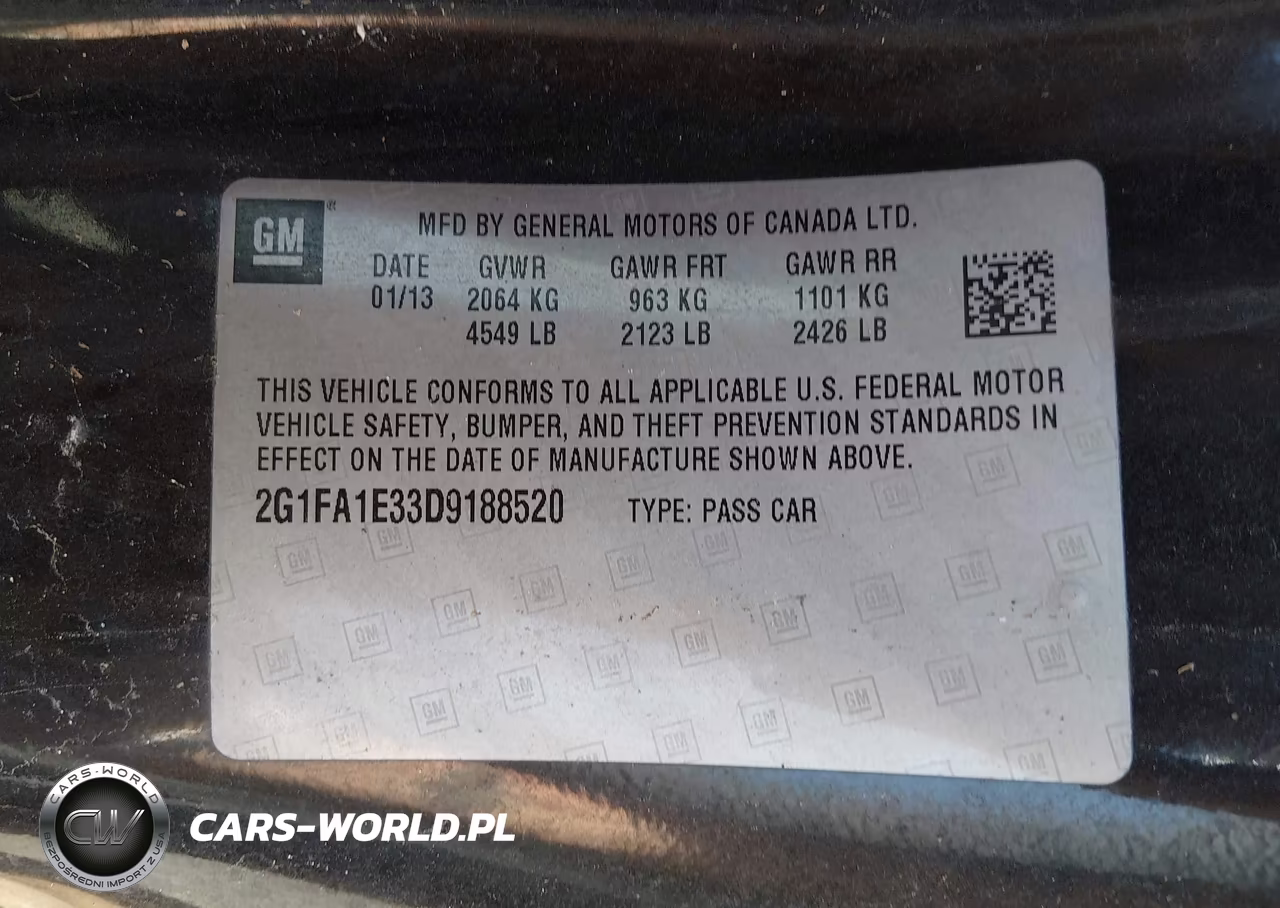 2013 Chevrolet Camaro 2Ls VIN:2G1FA1E33D9188520 - 9