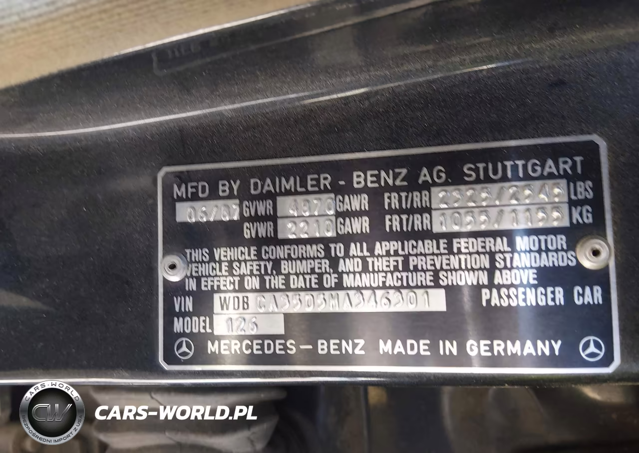 1987 Mercedes-Benz 420 Sel VIN:WDBCA35D5HA346301 - 9