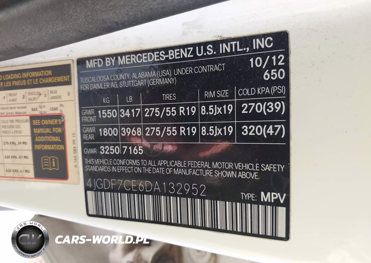 2013 Mercedes-Benz Gl 450 4Matic VIN:4JGDF7CE6DA132952 - 9