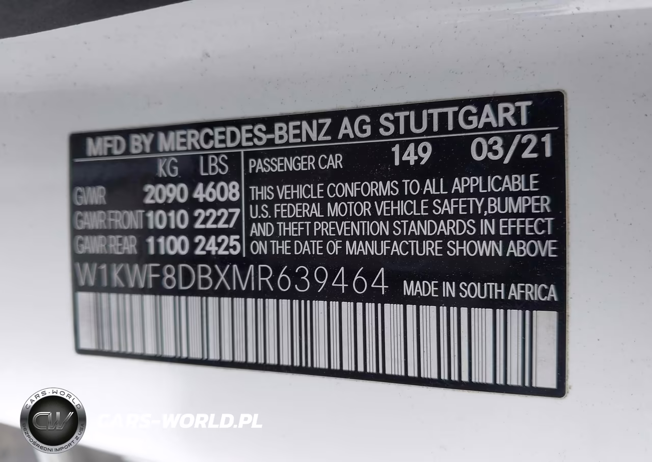 2021 Mercedes-Benz C 300 Sedan VIN:W1KWF8DBXMR639464 - 9