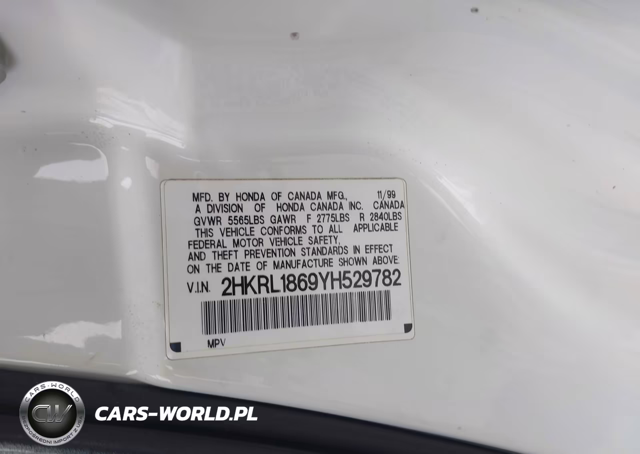 2000 Honda Odyssey Ex VIN:2HKRL1869YH529782 - 9