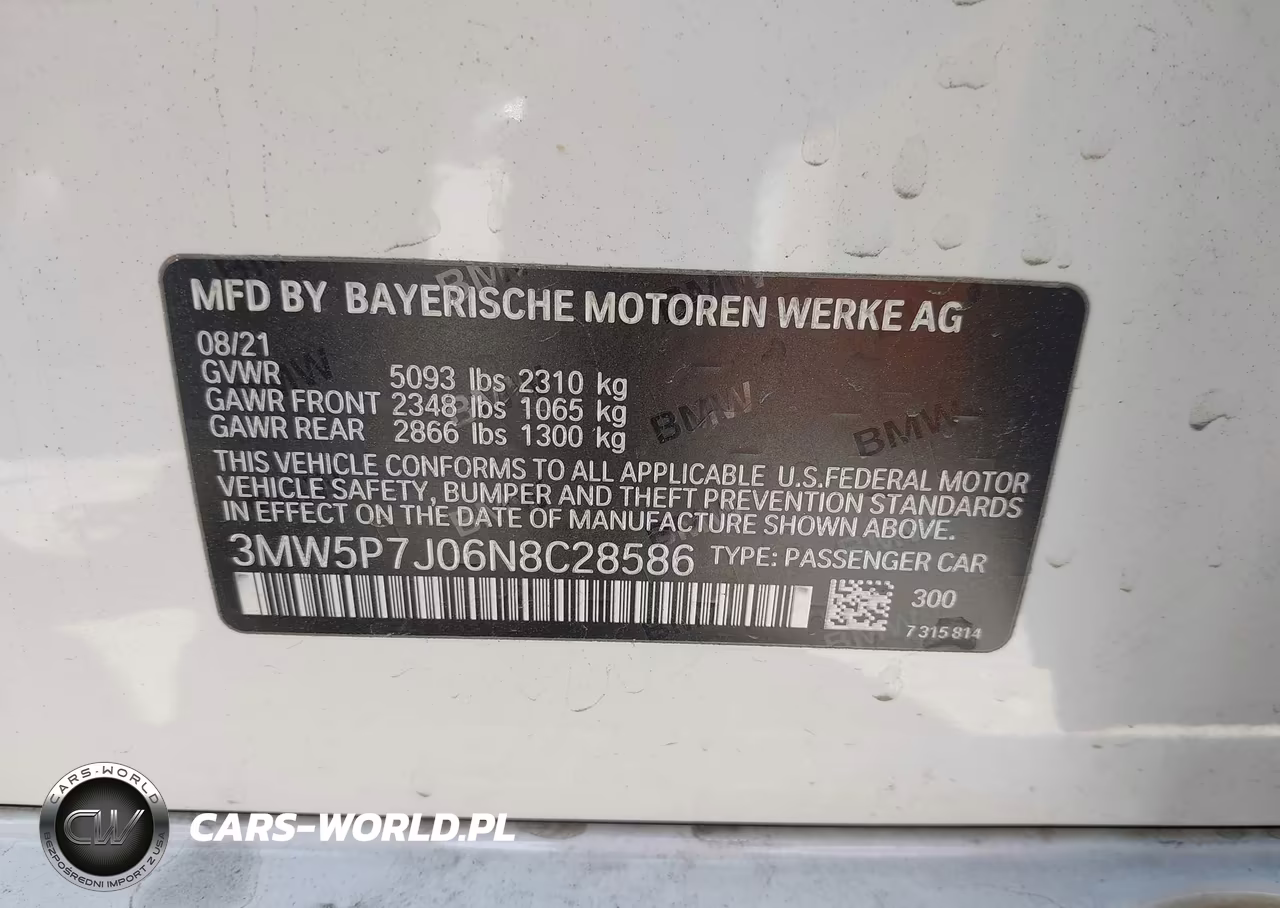 2022 BMW 330E VIN:3MW5P7J06N8C28586 - 9