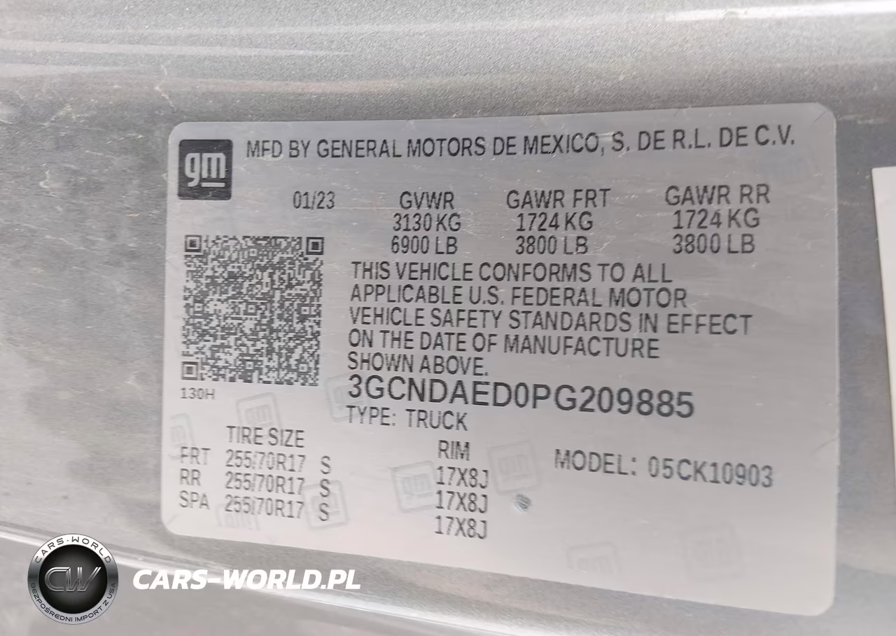 2023 Chevrolet Silverado 1500 4Wd Long Bed Wt VIN:3GCNDAED0PG209885 - 9