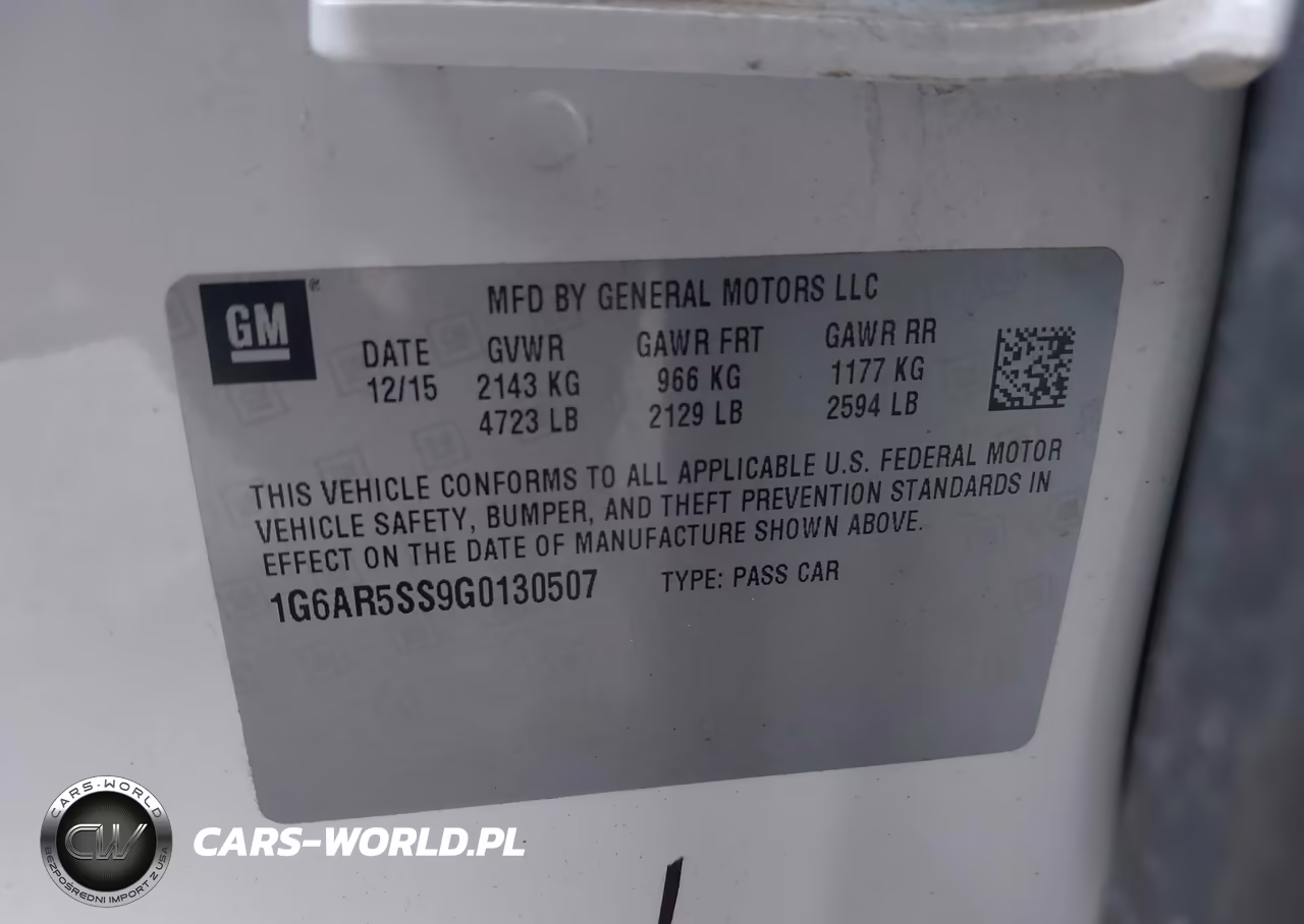 2016 Cadillac Cts Luxury Collection VIN:1G6AR5SS9G0130507 - 9