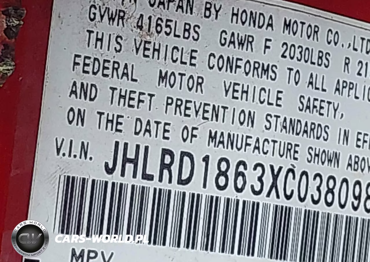 1999 Honda Cr-V Ex VIN:JHLRD1863XC038098 - 9
