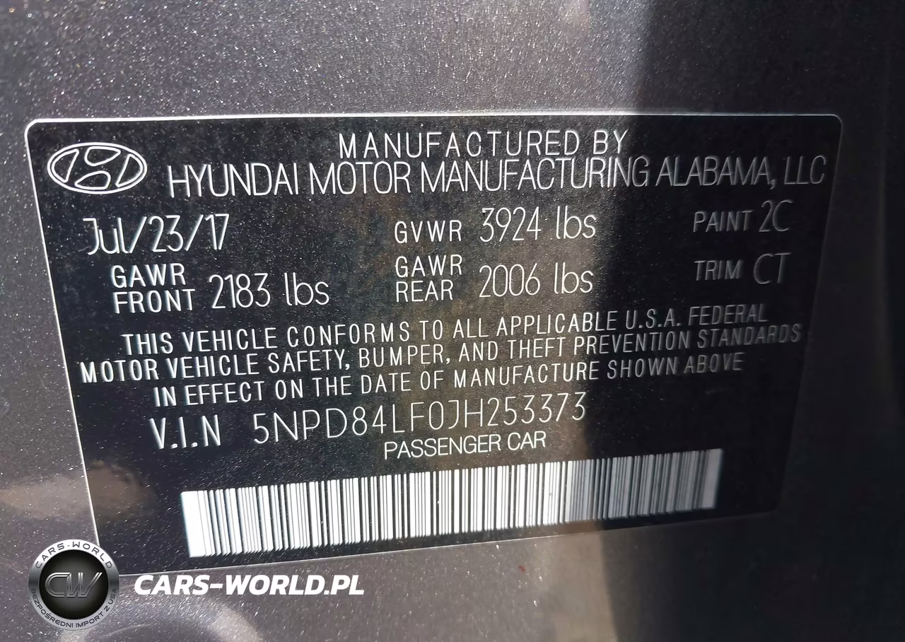 2018 Hyundai Elantra Sel VIN:5NPD84LF0JH253373 - 9