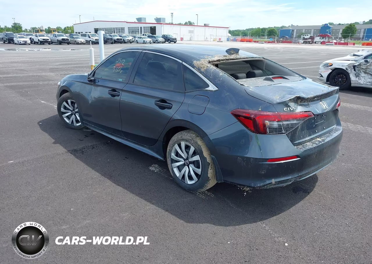 2026 Honda Civic Lx VIN:2HGFE2F24TH543059 - 3