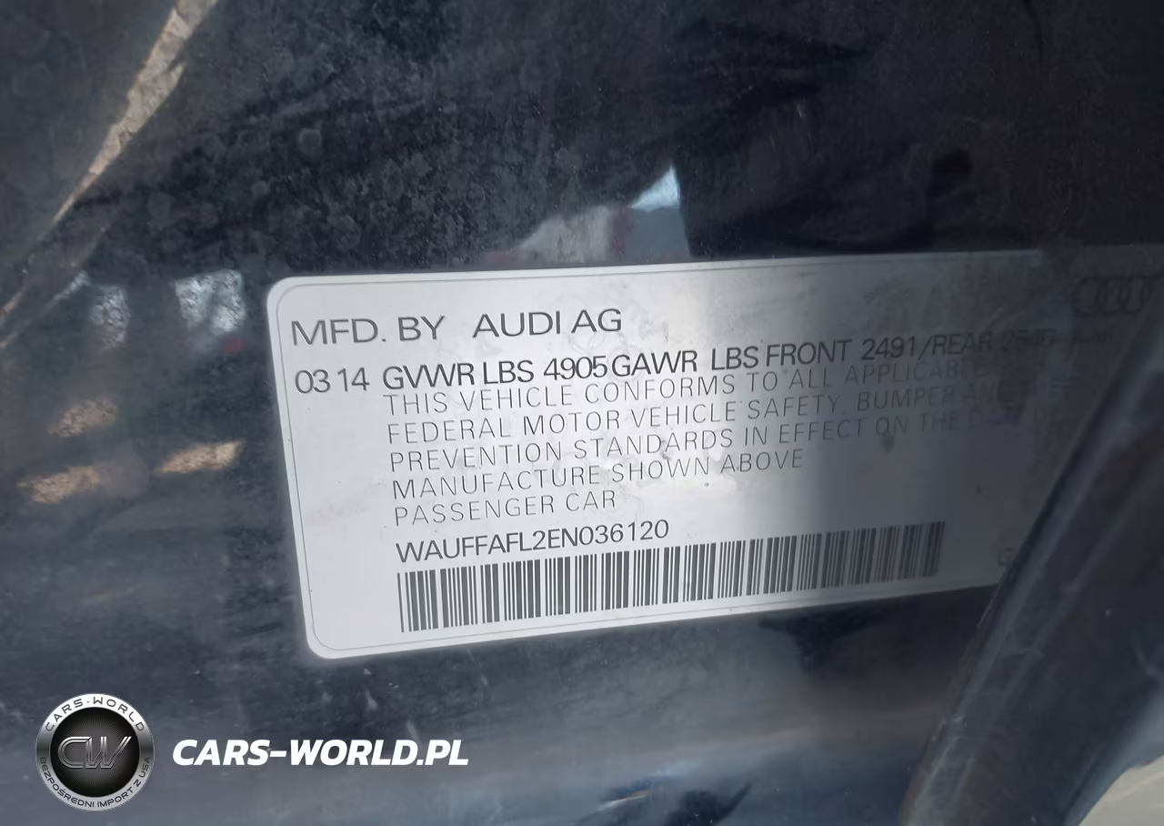 2014 Audi A4 2.0T Premium VIN:WAUFFAFL2EN036120 - 9