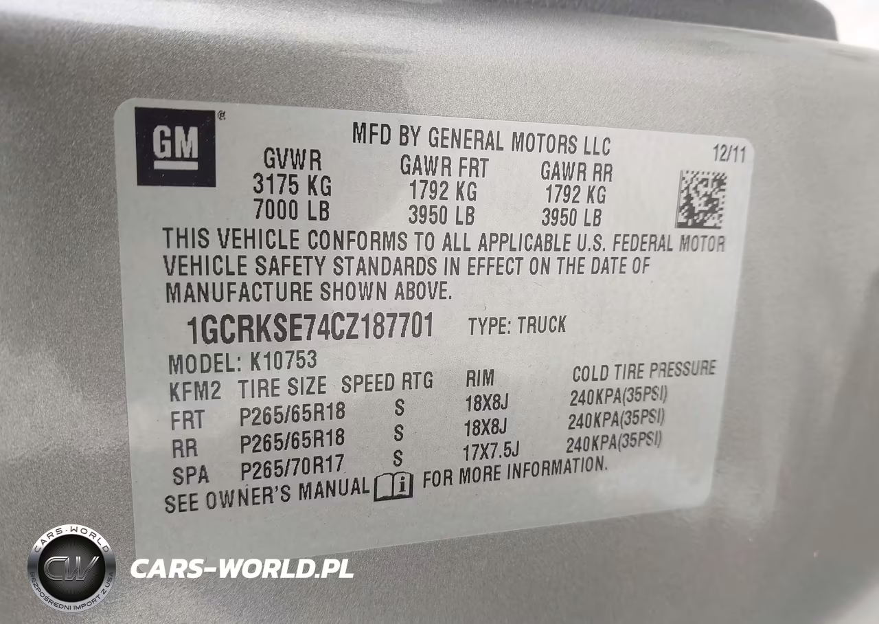 2012 Chevrolet Silverado 1500 Lt VIN:1GCRKSE74CZ187701 - 9