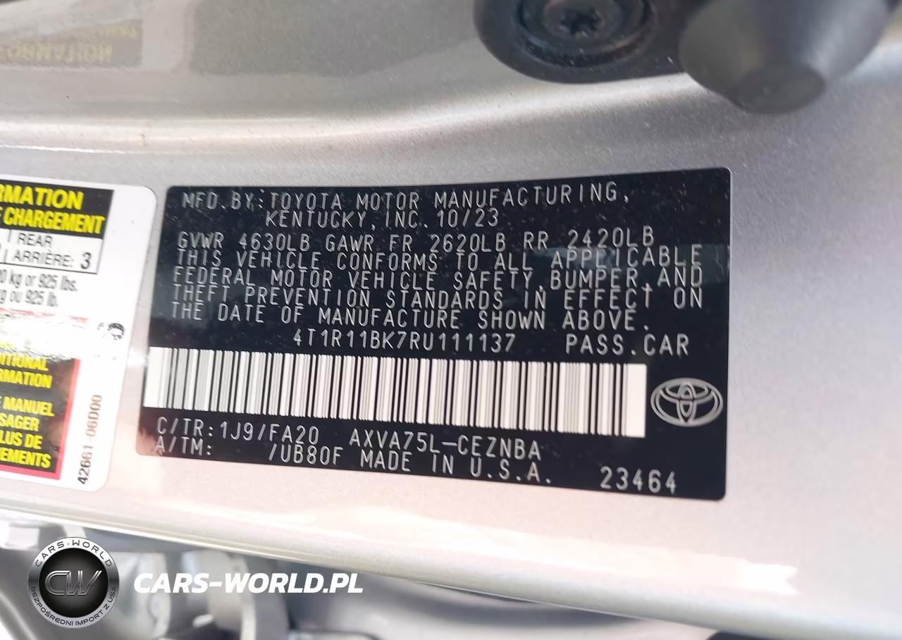 2024 Toyota Camry Le VIN:4T1R11BK7RU111137 - 9