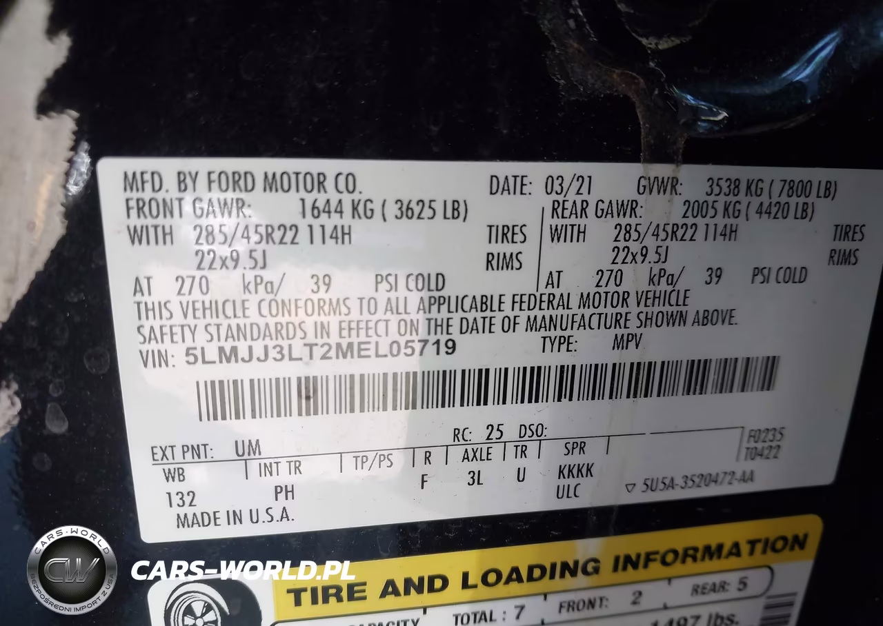 2021 Lincoln Navigator Reserve L VIN:5LMJJ3LT2MEL05719 - 9