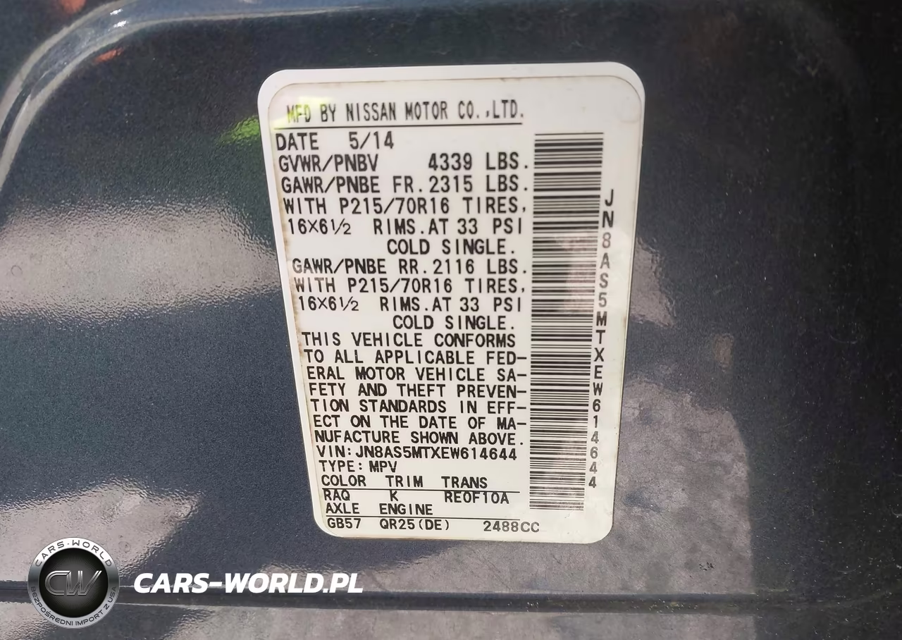 2014 Nissan Rogue Select S VIN:JN8AS5MTXEW614644 - 9