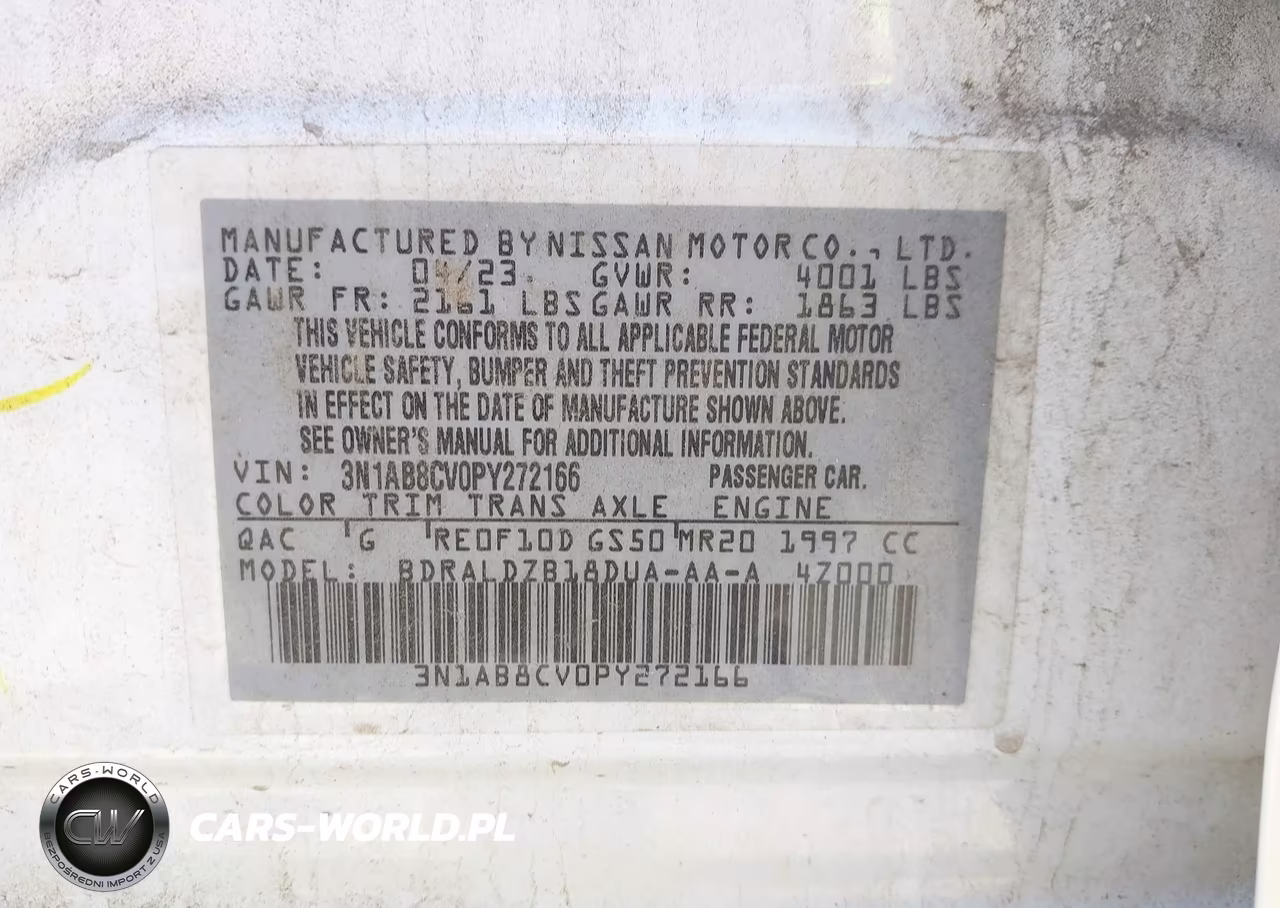 2023 Nissan Sentra Sv Xtronic Cvt VIN:3N1AB8CV0PY272166 - 9