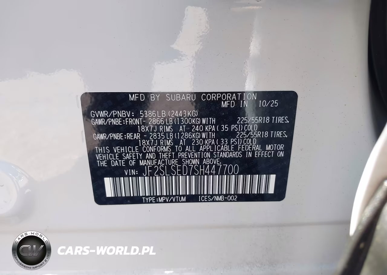 2025 Subaru Forester Premium Hybrid VIN:JF2SLSED7SH447700 - 9