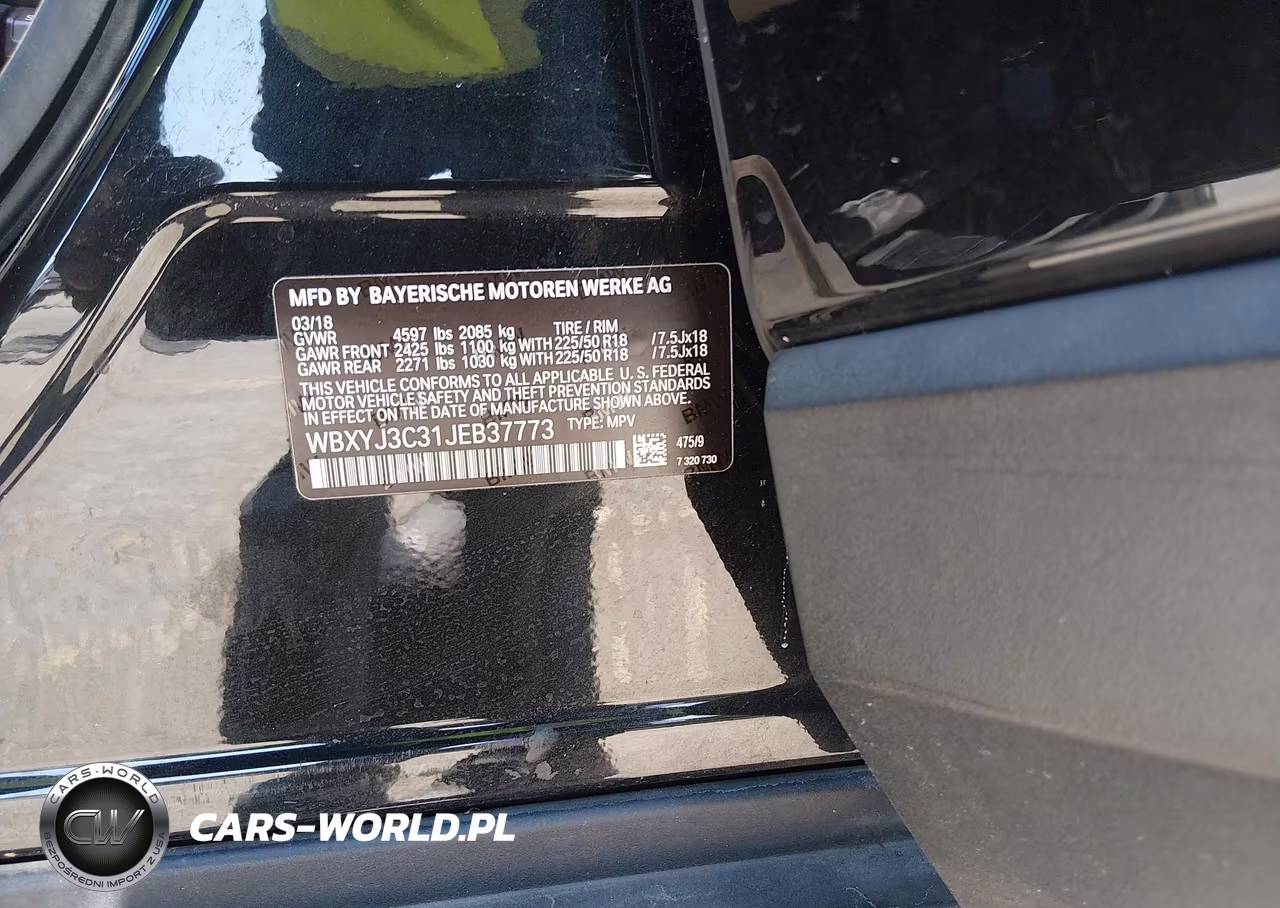 BMW X2 SDRIVE2 VIN:WBXYJ3C31JEB37773 - 9