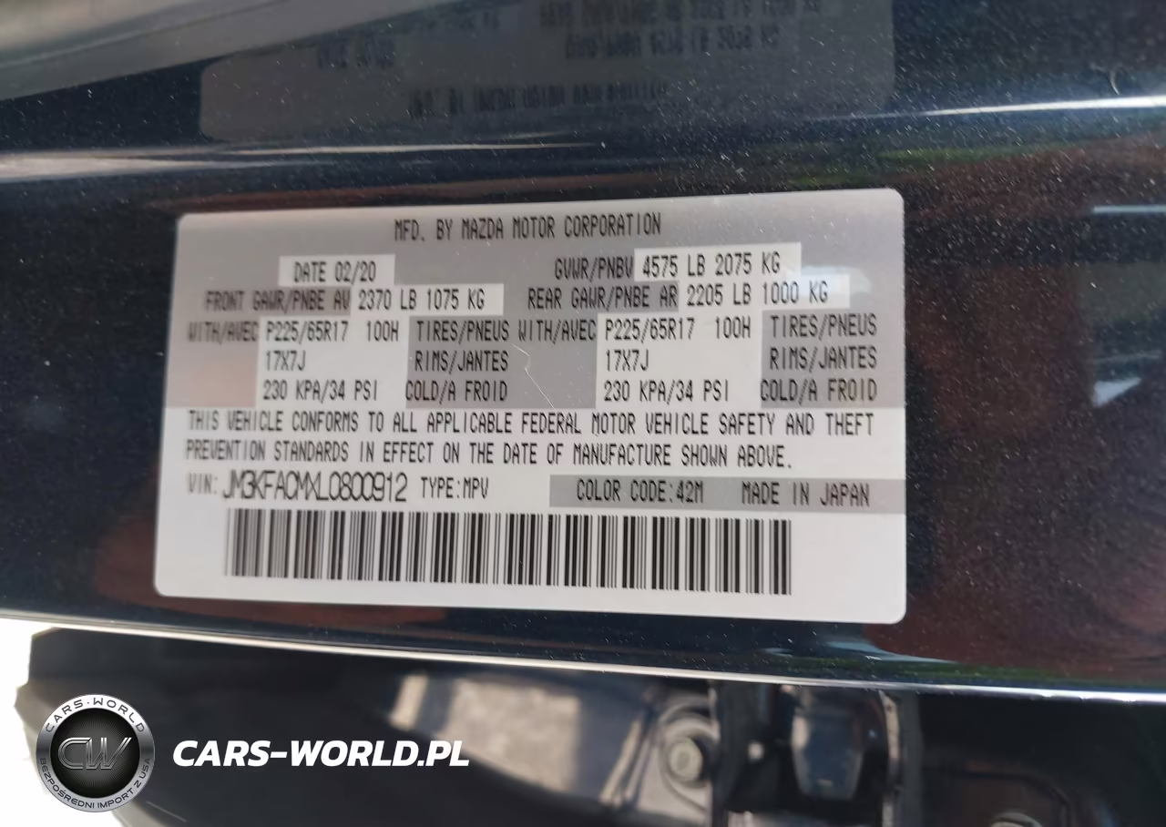 2020 Mazda Cx-5 Touring VIN:JM3KFACMXL0800912 - 9