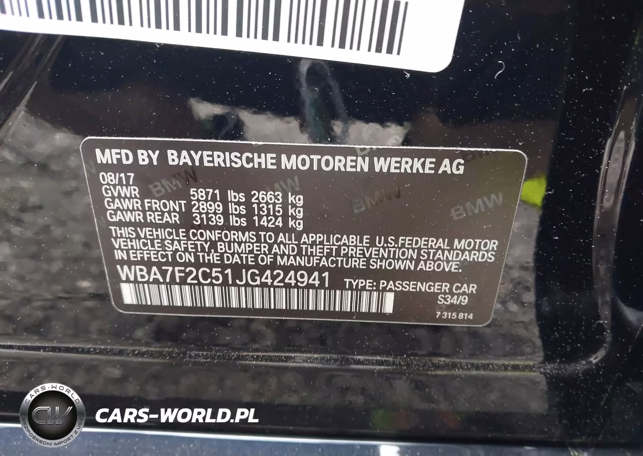 2018 BMW Alpina B7 xDrive VIN:WBA7F2C51JG424941 - 9