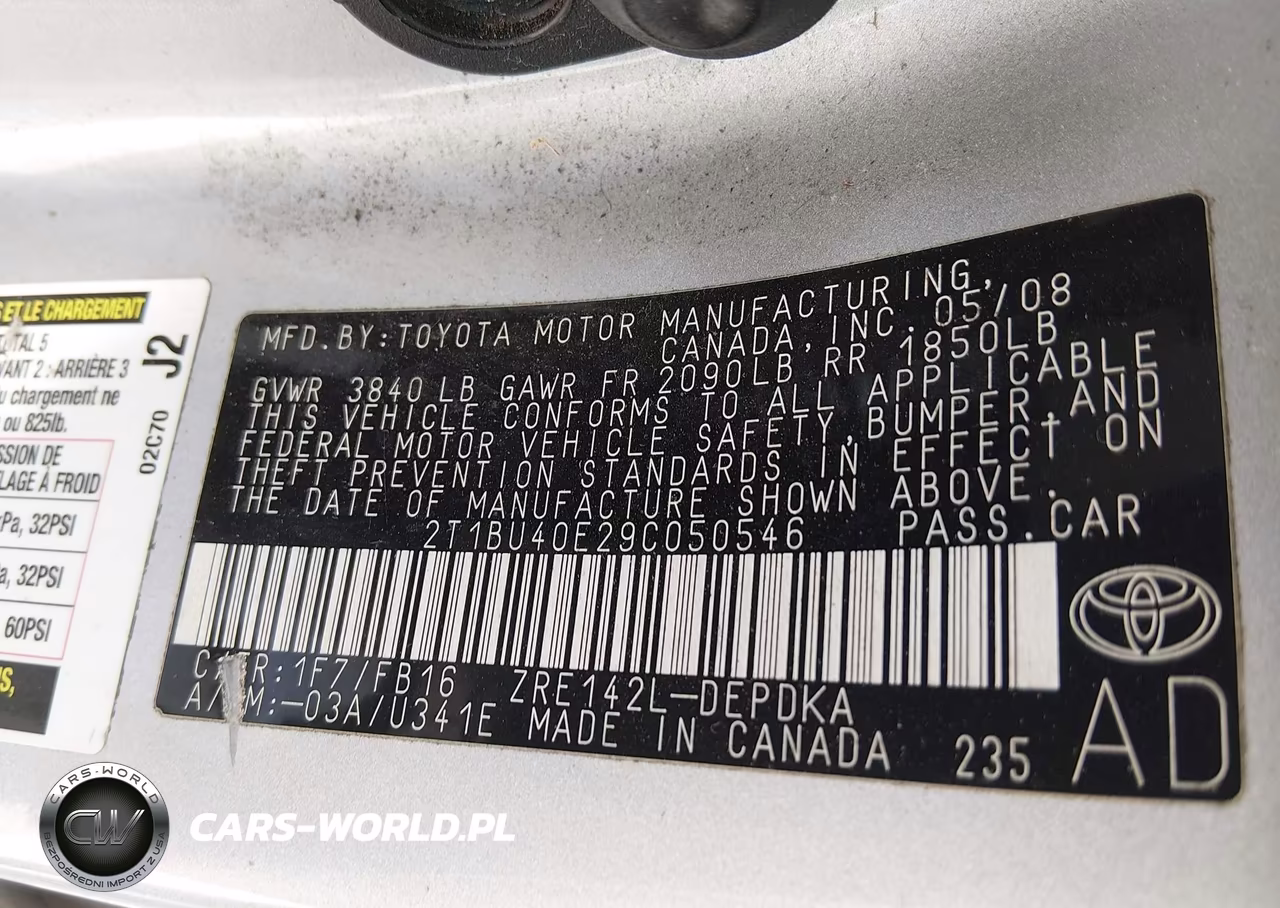 2009 Toyota Corolla Le VIN:2T1BU40E29C050546 - 9