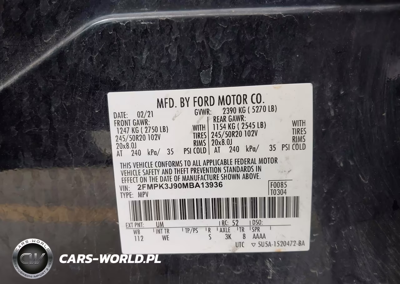 2021 Ford Edge St-Line VIN:2FMPK3J90MBA13936 - 9