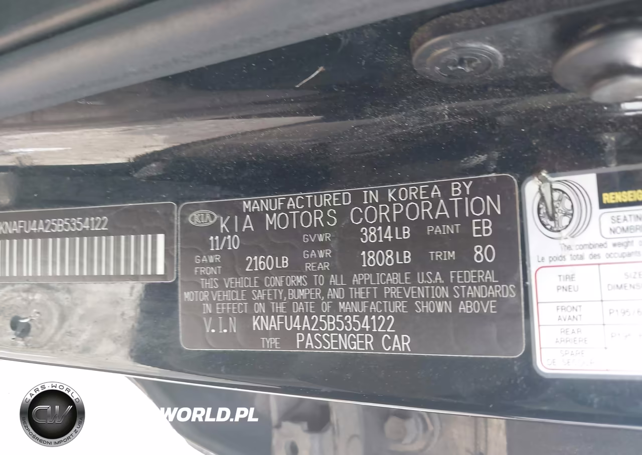2011 Kia Forte Ex VIN:KNAFU4A25B5354122 - 9
