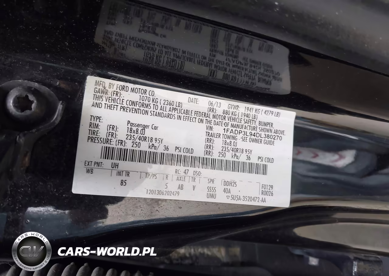 2013 Ford Focus St VIN:1FADP3L94DL380270 - 9