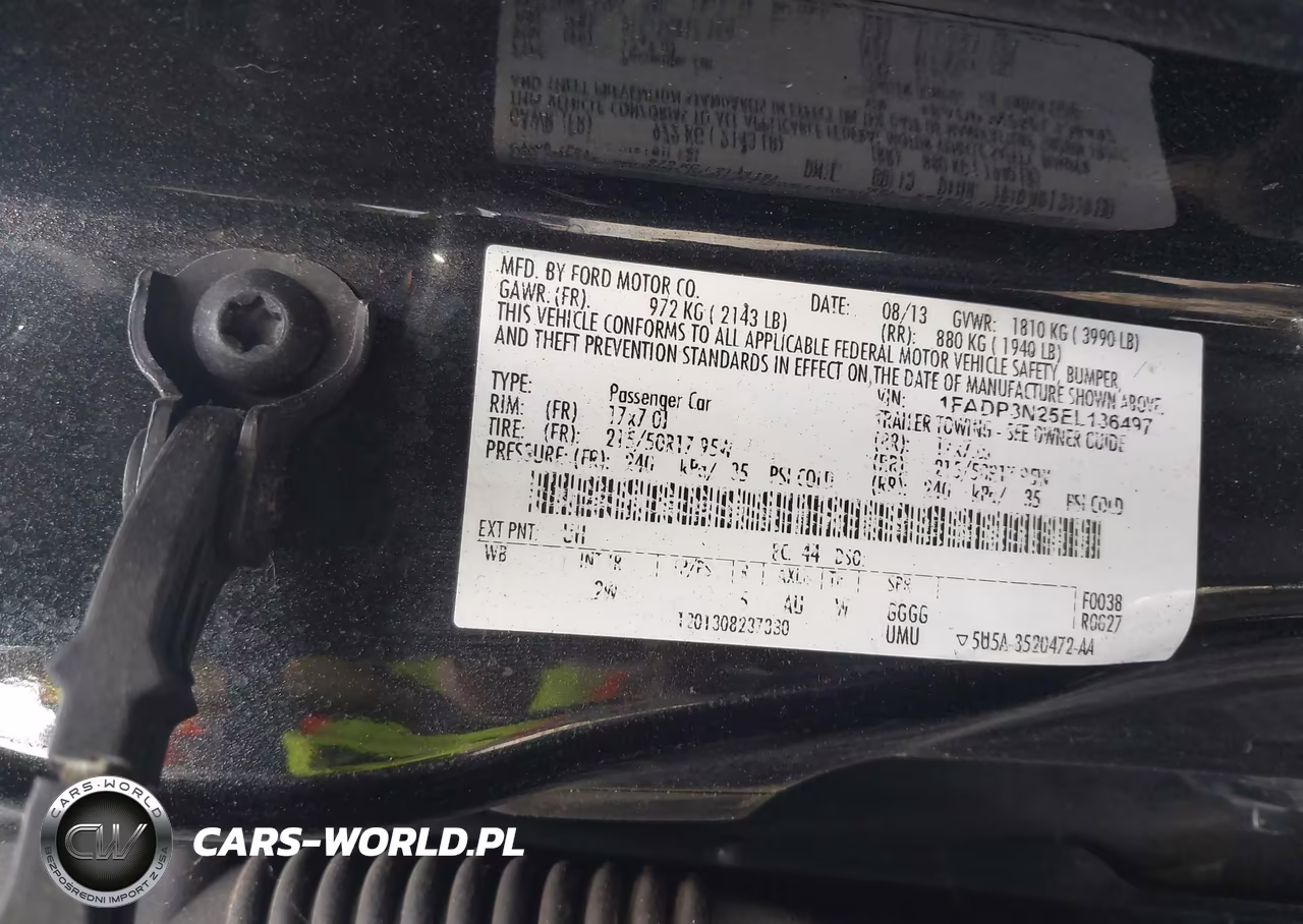 2014 Ford Focus Titanium VIN:1FADP3N25EL136497 - 9