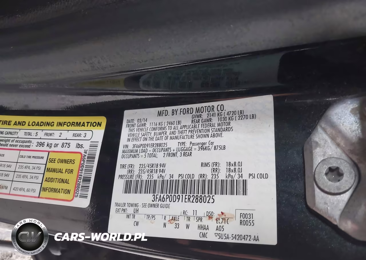 2014 Ford Fusion Titanium VIN:3FA6P0D91ER288025 - 9