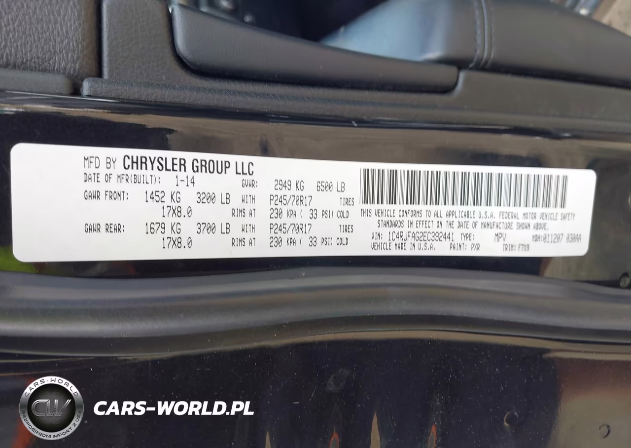 2014 Jeep Grand Cherokee Laredo VIN:1C4RJFAG2EC392441 - 9