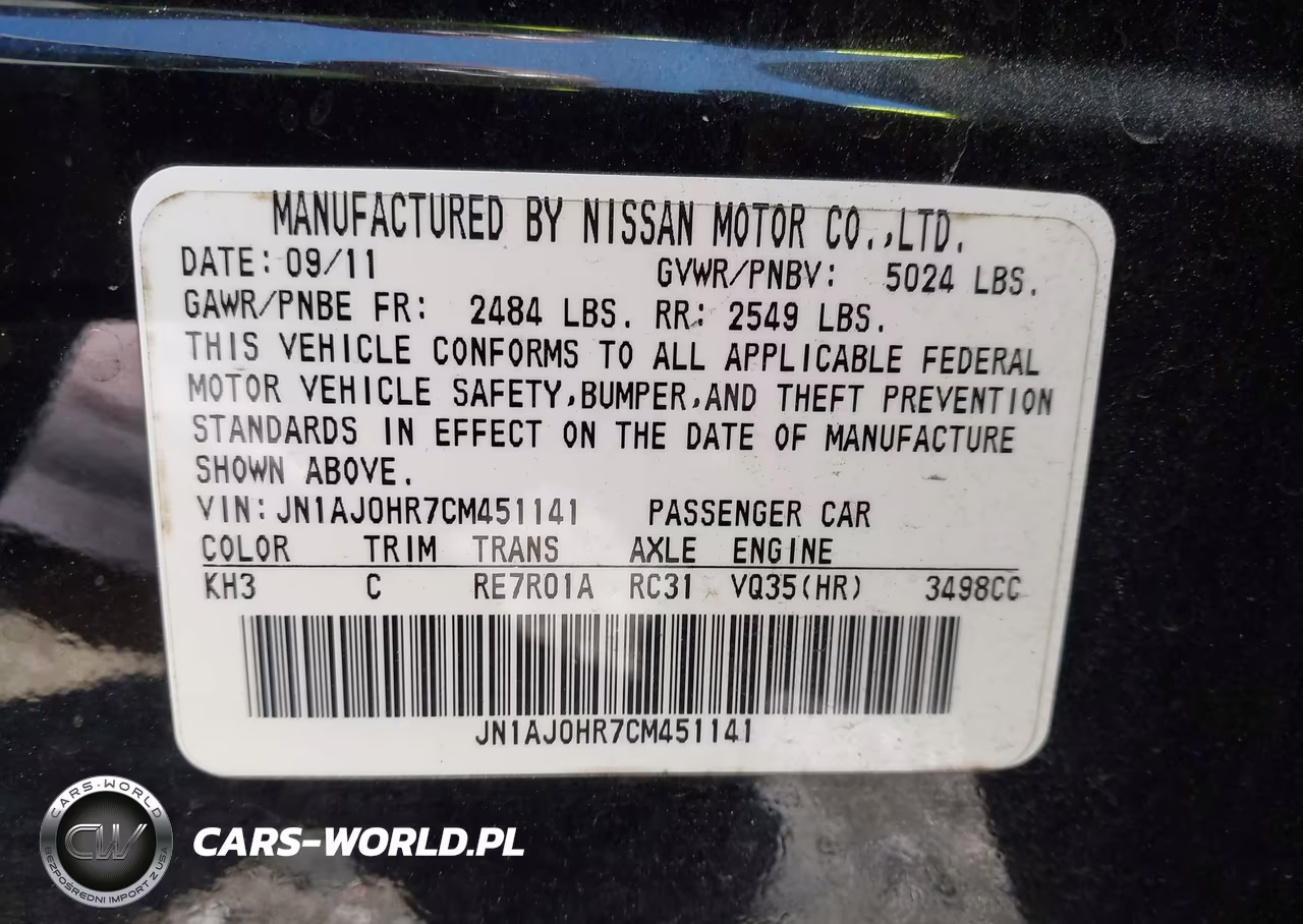 2012 Infiniti Ex35 Journey VIN:JN1AJ0HR7CM451141 - 9